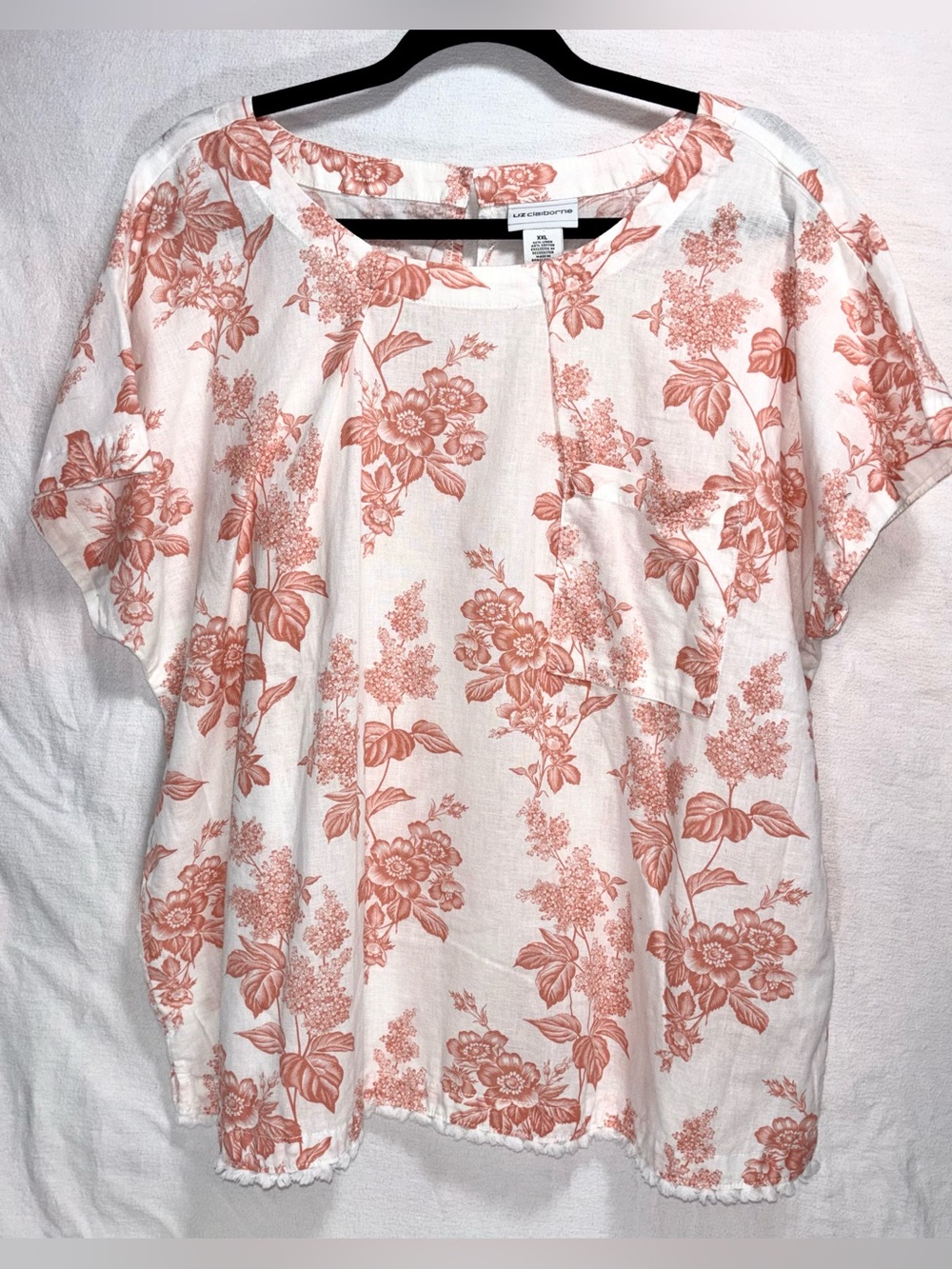 LIZ Claiborne Floral Print Women's XXL Top